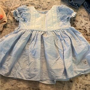 Light Blue Vintage Style Kids Dress